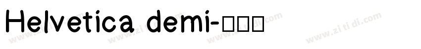 Helvetica demi字体转换